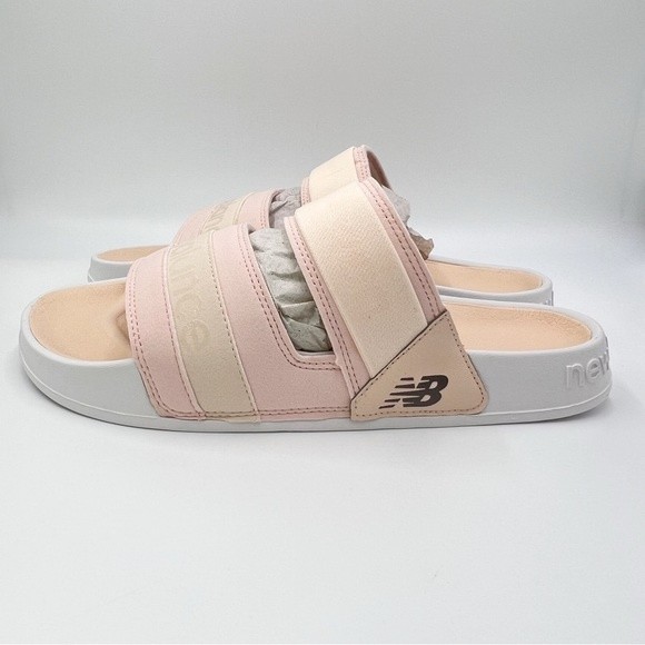 New Balance Women's 202 V2 White Pink Peach Slip On Slides Sandals Shoes Size 12 - Picture 5 of 9